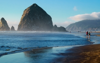 Photo of Haystack Rock, One of the Best Oregon Coast Hikes.