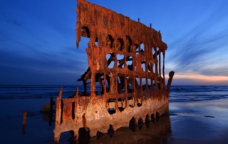 The wreck of the Peter Iredale an important piece of Astoria History.