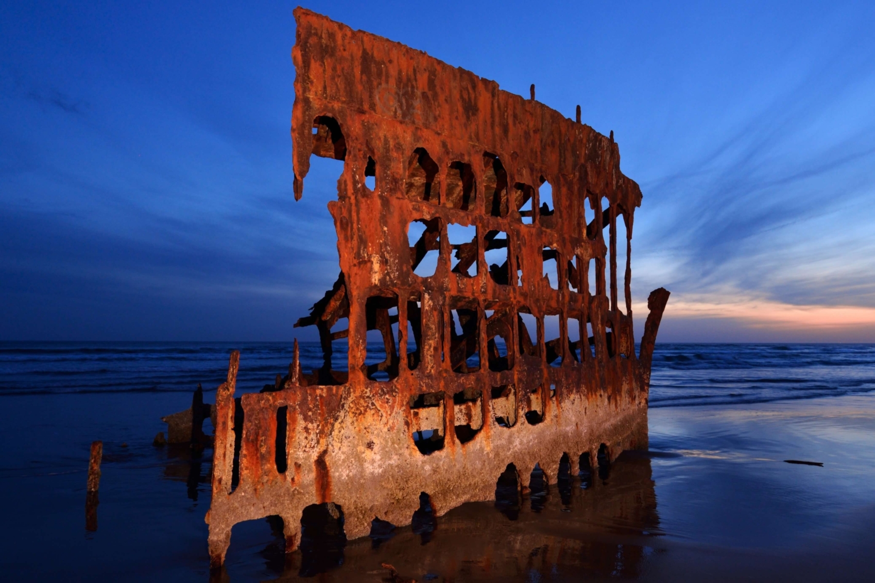 The wreck of the Peter Iredale an important piece of Astoria History.